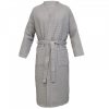 Unisex Waffle Pique Bathrobe Homelevel, XL, Γκρι, Οργανικό βαμβάκι, 54916.22.4