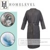 Unisex Waffle Pique Bathrobe Homelevel, 6XL, Γκρι, Οργανικό βαμβάκι, 54916.73.36