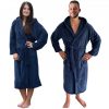 Unisex μπουρνούζι Homelevel, XL, Μπλε, Πολυεστέρας, 55291.112.4