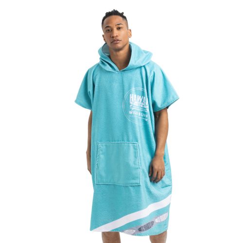 Homelevel Unisex Poncho μπάνιου, Universal, τυρκουάζ, βαμβάκι / πολυεστέρας, 54900.71