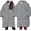 Unisex Sherpa Jemidi Hoodie, XL, Γκρι, Πολυεστέρας, 55407.25.4