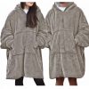 Unisex Sherpa Jemidi Hoodie, XL, Μπεζ, Πολυεστέρας, 55407.43.4