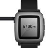 Καλώδιο φόρτισης USB για Pebble 2SE/2+/Time, Kwmobile, Μαύρο, Πλαστικό, 38723.01