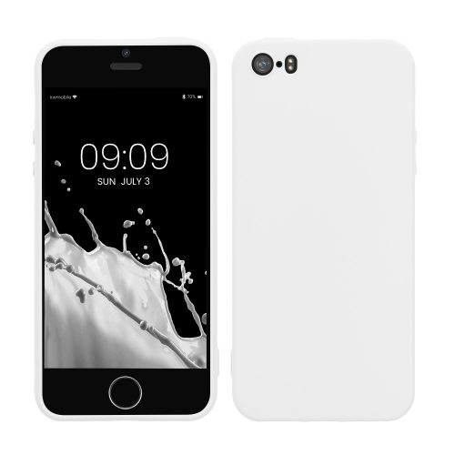 Θήκη για Apple iPhone 5 / iPhone 5s / iPhone SE, Silicone, White, 33098.02