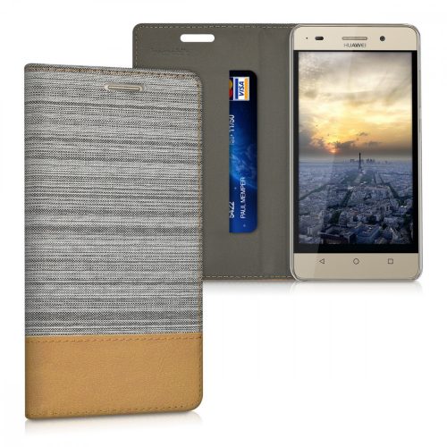 Θήκη για Huawei Honor 4C, Textile, Grey, 35841.03