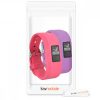 Σετ 2 ιμάντων για Garmin Vivofit jr. 2 / Vivofit jr., kwmobile, Silicon, Pink / Purple, 41919.08