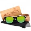 Navaris unisex γυαλιά ηλίου, UV400, Bamboo, Green, 40731.01.07