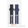 Σετ 2 ιμάντες για Huawei Band 2 / Band 2 Pro, kwmobile, Silicone, Blue / Black, 43318.01