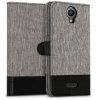 Θήκη για Wiko Harry, Textile, Grey, 43509.22