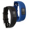 Σετ 2 λουριών για Garmin Vivofit 4, kwmobile, σιλικόνη, μπλε / μαύρο, 44228.01