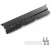 Patch Panel Cat6 με 24 θύρες RJ45 και μπάρα διαχείρισης καλωδίων, Kwmobile, Black, Metal, 44493.01