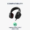 Σετ 2 μαξιλαριών αυτιών για ακουστικά Logitech G430/G930/F450, Kwmobile, Μπλε, Οικολογικό δέρμα, 44523.04