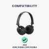 Σετ 2 μαξιλαριών αυτιών για ακουστικά AKG K518DJ/K81/K518LE, Kwmobile, Μαύρο, Οικολογικό δέρμα, 45051.01