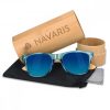 Unisex γυαλιά ηλίου Navaris, UV400, Bamboo, Blue, 40731.04.04