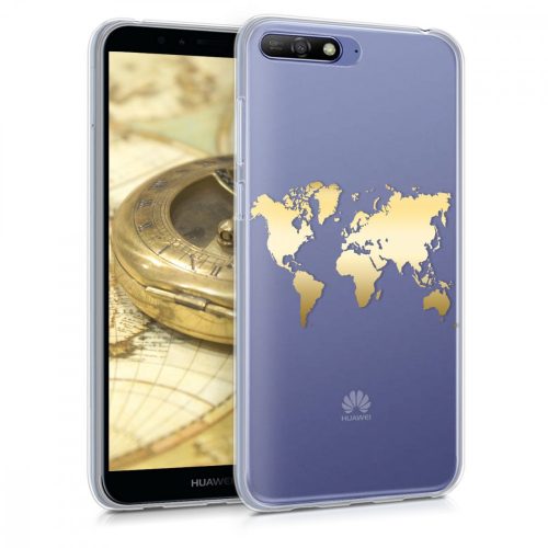 Θήκη για Huawei Y6 (2018), Silicon, Gold, 45413.01