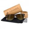 Unisex γυαλιά ηλίου Navaris, UV400, Bamboo, Brown, 40731.05.05