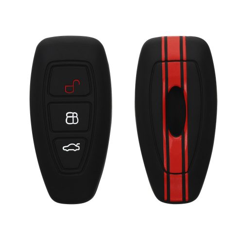 Κάλυμμα κλειδιού αυτοκινήτου Ford - 3 κουμπιά - Keyless Go, Silicone, Black, 44708.03