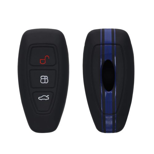 Κάλυμμα κλειδιού αυτοκινήτου Ford - 3 κουμπιά - Keyless Go, Silicone, Black, 44708.08