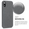 Θήκη για Apple iPhone XR, Textile, Grey, 46974.02