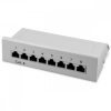 Patch Panel Cat6 με 12 θύρες RJ45 και επιτοίχια τοποθέτηση, Kwmobile, Grey, Metal, 47695.03