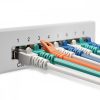 Patch Panel Cat6 με 12 θύρες RJ45 και επιτοίχια τοποθέτηση, Kwmobile, Grey, Metal, 47695.03