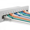 Patch Panel Cat6 με 12 θύρες RJ45 και επιτοίχια τοποθέτηση, Kwmobile, Grey, Metal, 47695.02