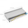 Patch Panel Cat6 με 12 θύρες RJ45 και επιτοίχια τοποθέτηση, Kwmobile, Grey, Metal, 47695.02