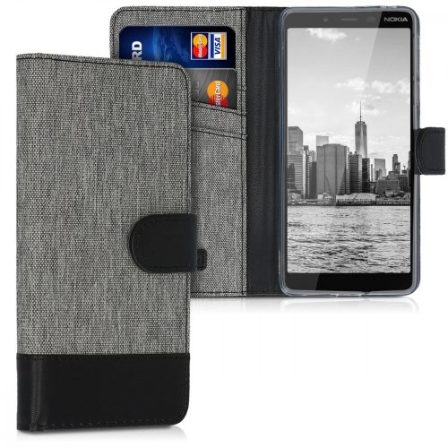 Κάλυμμα για Nokia 1 Plus, Textile, Grey, 48021.01