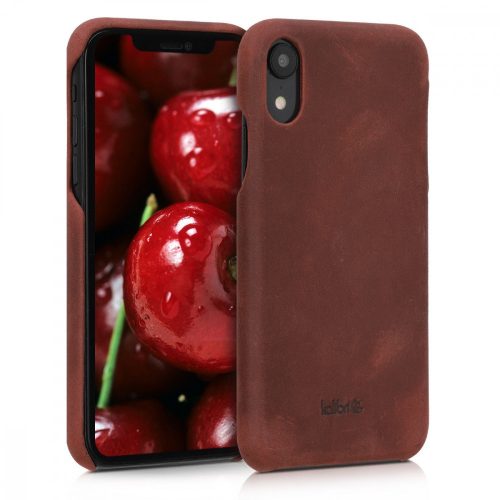 Θήκη για Apple iPhone XR, Φυσικό δέρμα, Μωβ, 45955.13