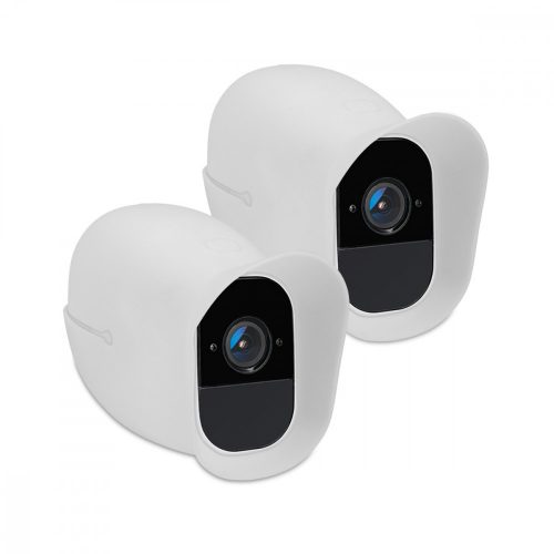 Σετ 2 καλυμμάτων για την Arlo Pro/Pro 2 Smart κάμερα παρακολούθησης, Kwmobile, Λευκό, Σιλικόνη, 45852.02