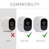 Σετ 2 καλυμμάτων για την Arlo Pro/Pro 2 Smart κάμερα παρακολούθησης, Kwmobile, Λευκό, Σιλικόνη, 45852.02