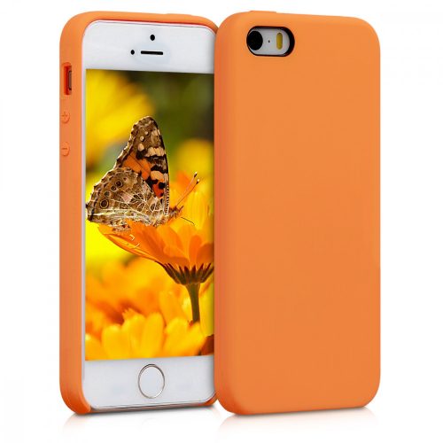 Θήκη για Apple iPhone 5 / iPhone 5s / iPhone SE, Silicone, Orange, 42766.150