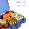 Κουτί μεσημεριανού γεύματος Bento Box με μεταβλητές θήκες, 21 x 15 x 4,5 cm, 49877.01.17