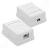 Σετ 5 υποδοχών δικτύου RJ45 για καλώδιο Ethernet CAT6A, Kwmobile, White, Metal, 50059.01.01