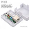 Σετ 5 υποδοχών δικτύου RJ45 για καλώδιο Ethernet CAT6A, Kwmobile, White, Metal, 50059.01.01