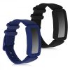 Σετ 2 ιμάντες για Fitbit Ace 2, Kwmobile, Μαύρο/Μπλε, Σιλικόνη, 50102.01