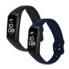 Σετ 2 λουριών για Samsung Galaxy Fit (SM-R370), kwmobile, σιλικόνη, μπλε / μαύρο, 50233.01