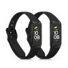 Σετ 2 λουριών για Samsung Galaxy Fit (SM-R370), kwmobile, Silicone, Black, 50233.47