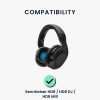 Σετ 2 μαξιλαριών αυτιών για ακουστικά Sennheiser HD8/HD8 DJ/HD6 MIX, Kwmobile, Μαύρο, Οικολογικό δέρμα, 51571.01