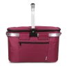 Πτυσσόμενη τσάντα πικνίκ με λαβή Navaris, 27 L, Insulated, Bordeaux, 45859.13