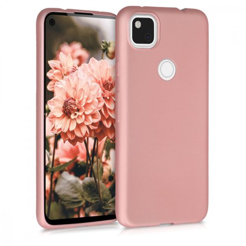 Θήκη για Google Pixel 4a, Silicone, Rose Gold, 52338.31