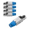 Σετ 4 βυσμάτων CAT8 RJ-45 για θωρακισμένα καλώδια Ethernet CAT8, Kwmobile, Multicolor, Metal, 52519.04