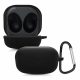 Θήκη για ακουστικά Samsung Galaxy Buds 2/Galaxy Buds Live, Kwmobile, Black, Silicone, 53367.01