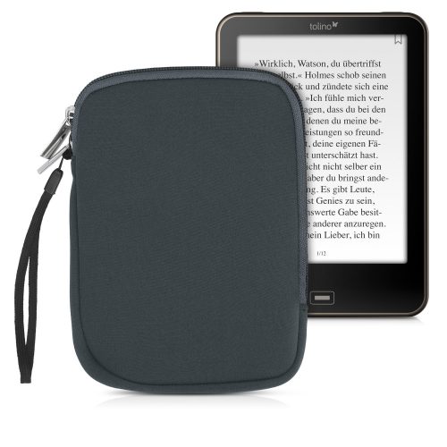 Universal cover for eBook reader, Textile, Grey, 50334.22