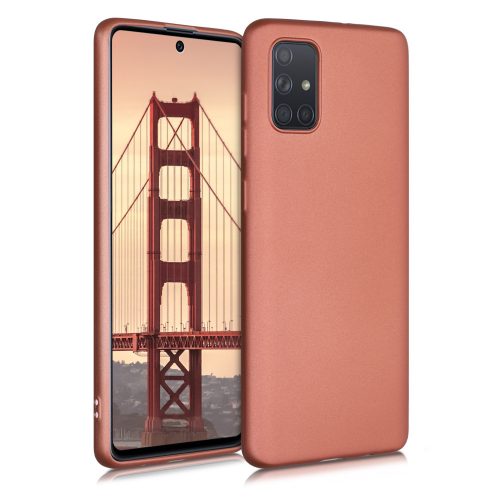 Θήκη για Samsung Galaxy A71, Silicone, Brown, 51213.211