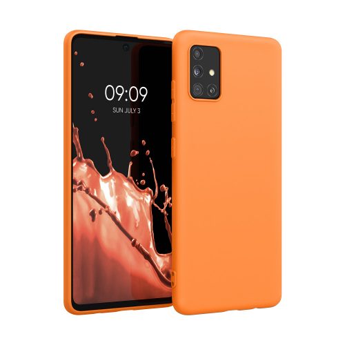 Θήκη για Samsung Galaxy A51, Silicone, Orange, 51196.150, kwmobile