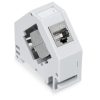 Σετ 16 υποδοχών CAT6A 10 Gbit για καλώδια Ethernet RJ45, Kwmobile, Grey, Metal, 47696.16