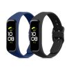 Σετ 2 ιμάντων για Samsung Galaxy Fit 2, kwmobile, Silicone, Blue / Black, 53962.02