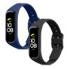 Σετ 2 ιμάντων για Samsung Galaxy Fit 2, kwmobile, Silicone, Blue / Black, 53962.02