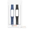 Σετ 2 ιμάντων για Samsung Galaxy Fit 2, kwmobile, Silicone, Blue / Black, 53962.02